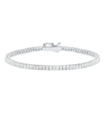 Crislu Brazalete Clasico de Tenis Princesa de Platino 