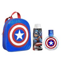 Marvel Captain America Set Bacpack + EDT 50ml + Shower Gel 